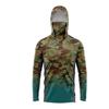 Lightweight Ice Silk Fishing Shirt With Hood Face Cover Long Sleeve UV Protection Quick Dry Outdoor Fly Apparel