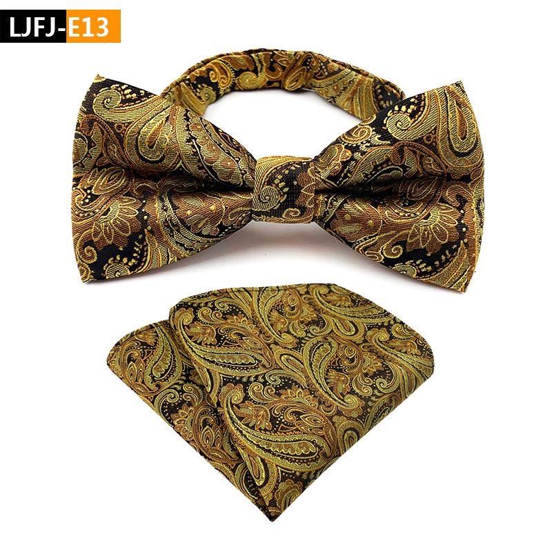 Bow Tie Plus Pocket Towel Set, Groom'S Wedding Bow Tie.