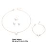 Chic Butterfly Pendant Necklace Bracelet Ring Earrings Set for Fashion Forward Women Looking To Enhances Their Outfits
