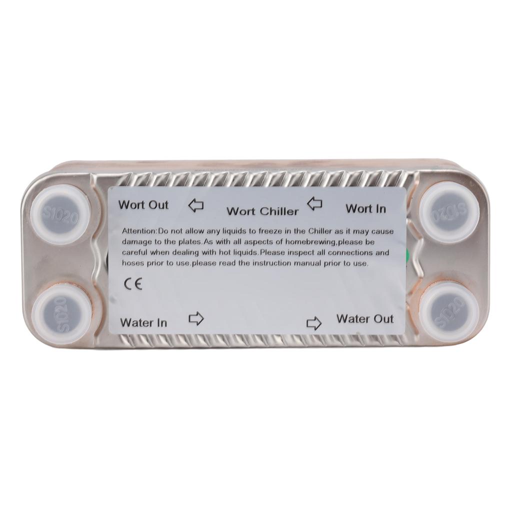 30 Platten Edelstahl Wärmetauscher Würzekühler Brauen Kühlung Gegenstromkühler für