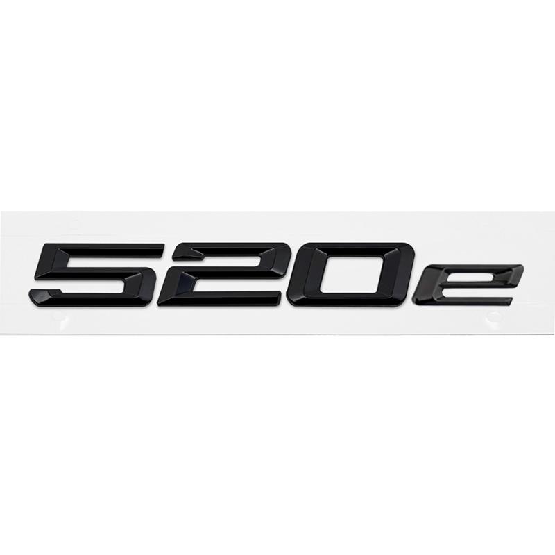 ABS Auto Kofferraum Heck Buchstaben Logo Plakette Emblem Aufkleber für BMW 5er Serie 520e 525e 528e 530e 535e 540e 550e E39 E60 E61 F10 F11 G30