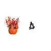 Artificial Bonsai Flower Bucket Year Decoration Modern Abstract Figure Sculpture Collectible
