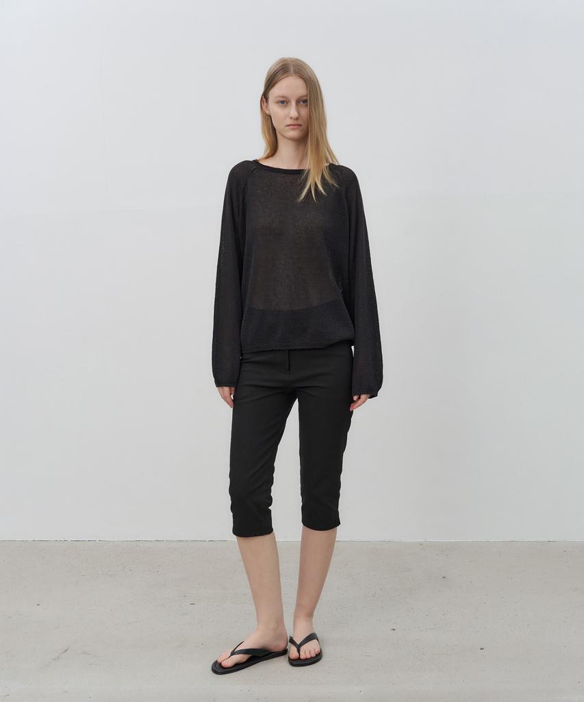 Loteu Linen Fluid Raglan Knit_2 Color