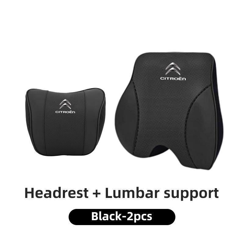 Car Seat Headrest Lumbar Support Pillow Waist Pad Backrest Accessories For Citroen C4 C3 C5 C1 C2 Berlingo Celysee Cactus Picass