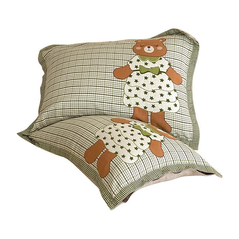 4-Layer Cotton Muslin Pillowcase Set Baby Mom 48x74cm 40s Pure Hypoallergenic Machine Washable