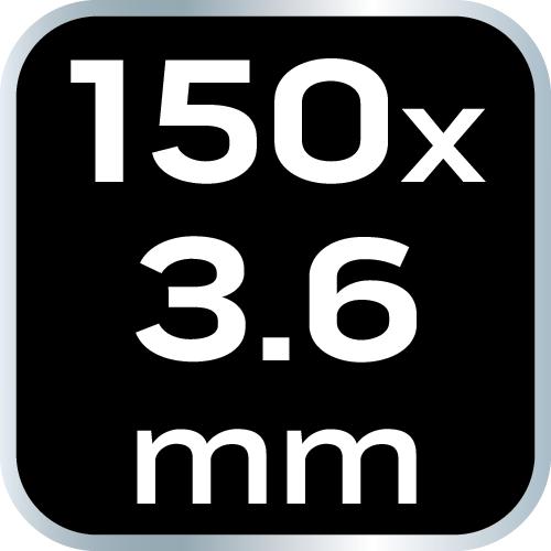 EXTREME cable ties 3.6 × 150 mm, white, 100 pcs.