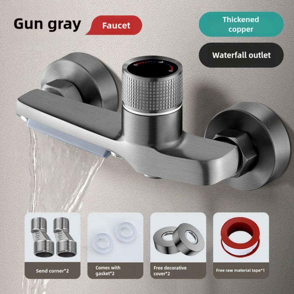 Wall Mount Bathtub Faucet Set Shower Brass Chrome Wall Mounted Bathroom Shower Mixer Tap Shower System Set Hot and Cold Mixer