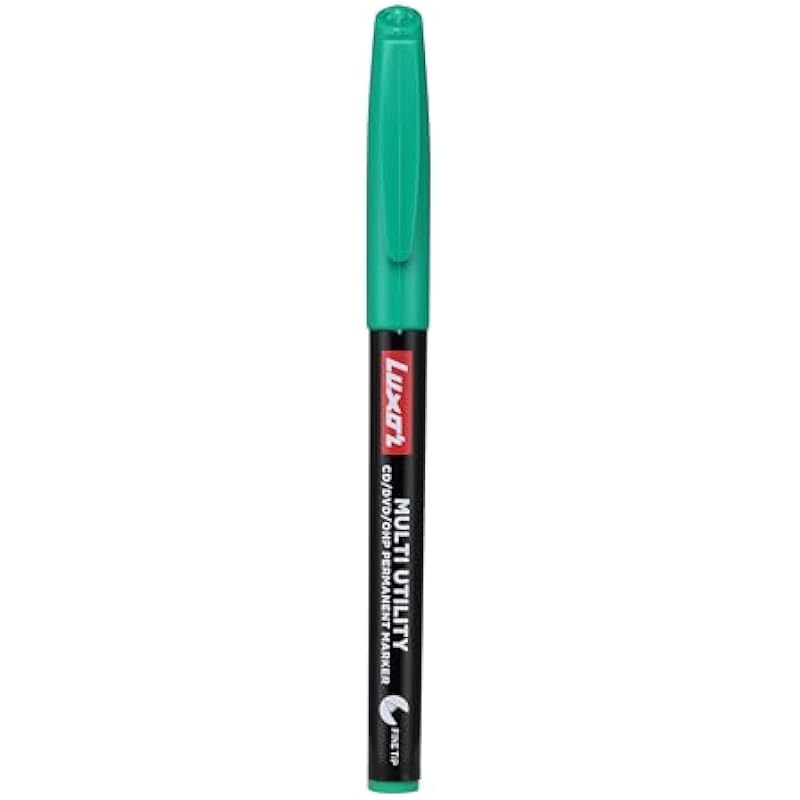 

Luxor Cd/Dvd/Ohp Marker In Rich Green, Pack Of 10, Ideal For Colorful And Durable Markings On Discs And Overheads 110 зелёный