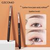 GECOMO Easy-to-Use Flat Eyeliner & Eyebrow Brush - Non-Absorbing Powder, Ideal for Beginners