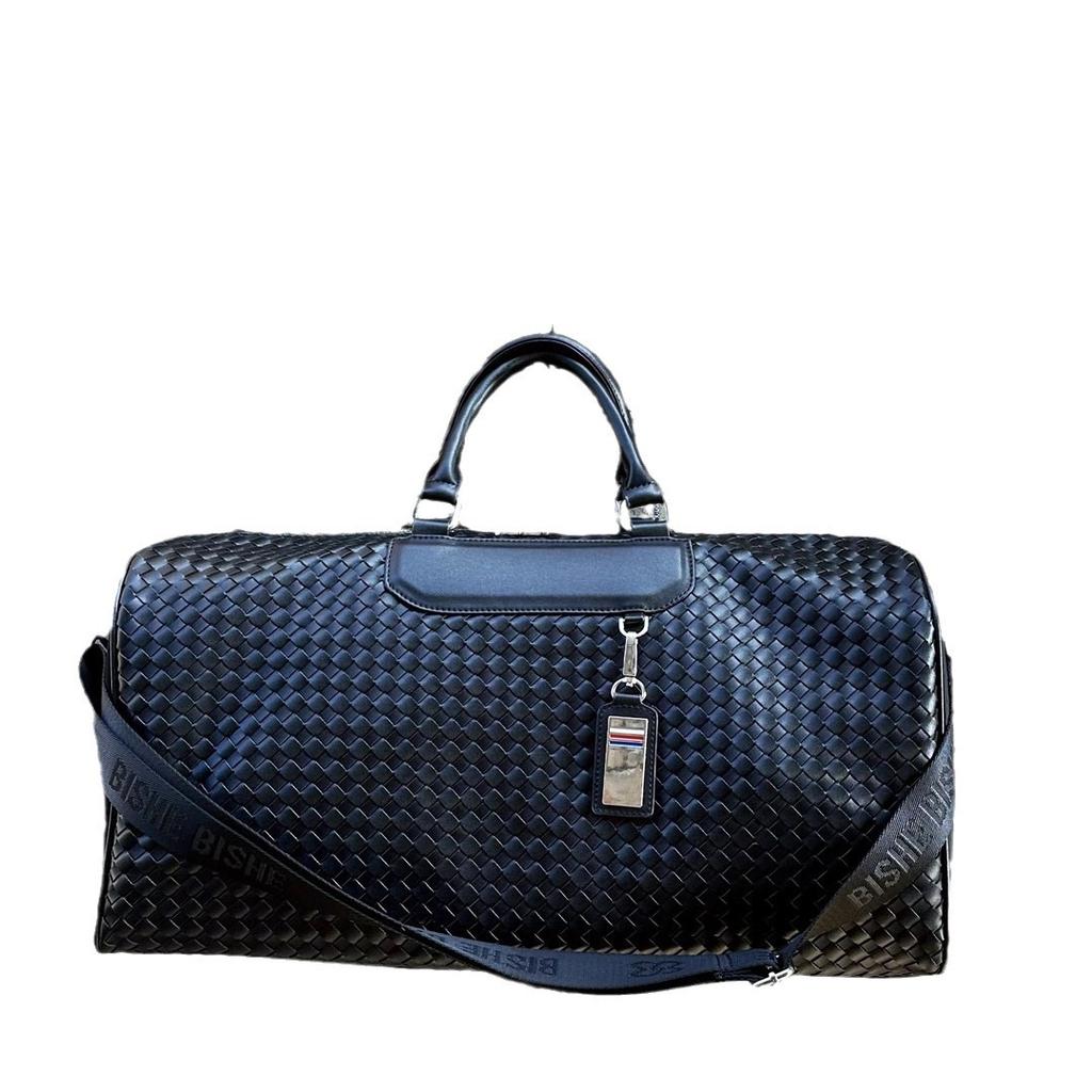 Large-capacity Fashionable Woven Travel Bag, Carry-on Handbag for Business Trips, Trendy Shoulder and Crossbody Bag