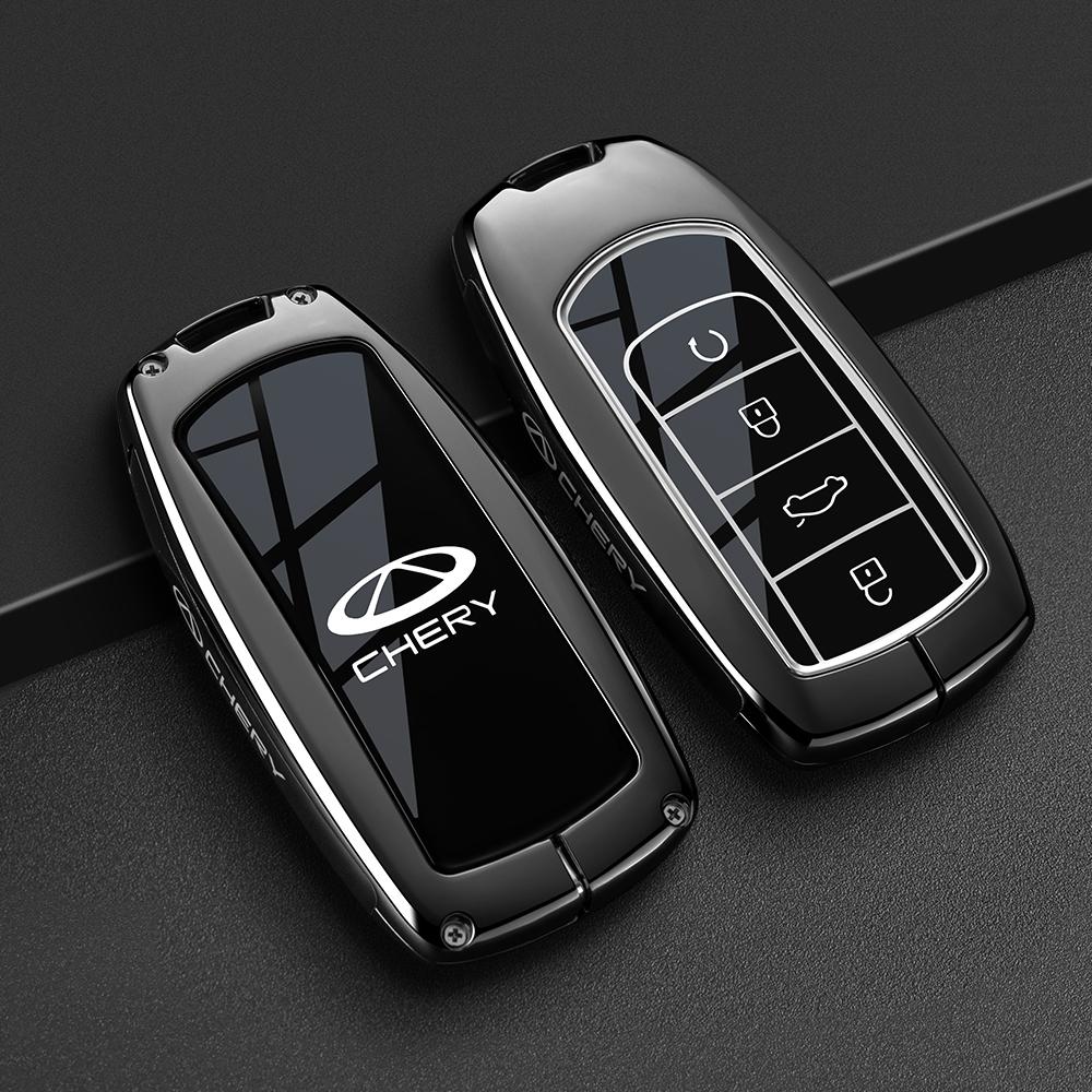 Interior Mouldings Car Key Case Bag For Chery Omoda 5 C5 Tigo 7 8 Pro Max Tigo 7 8 Plus Keychain Protective Cover Smart Remote K