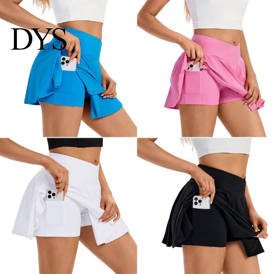 Gonna Versatile Donna Skort Yoga Stile A-line Sportivo con Fodera Colore Unico Tessuto Confortevole Sexy