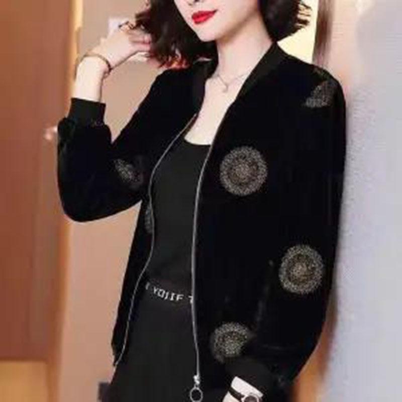 

Повседневная тонкая короткая куртка, женская модная весенне-осенняя женская одежда, свободная бейсбольная куртка в западном стиле M