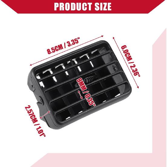 Nr. 55063-35030 Auto Mittelkonsole Klimaanlage Lüftungsgitterblenden für Toyota 4Runner 1996-2002 / Innen/Kunststoff / 2 Stück