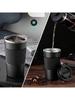 Stainless Steel Coffee Cup Double Layer Vacuum Insulation Cup Office Mug Outdoor Portable Car Water Cups Fashion Mug