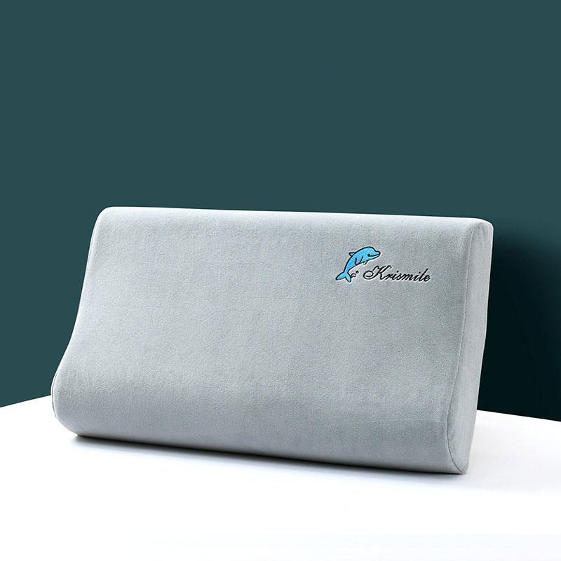 Latexový zimní termo povlak na polštář Baby sametově praný dětský polštář na polštář Memory Povlak na polštář vyšívaný jednobarevný plyšový polštář