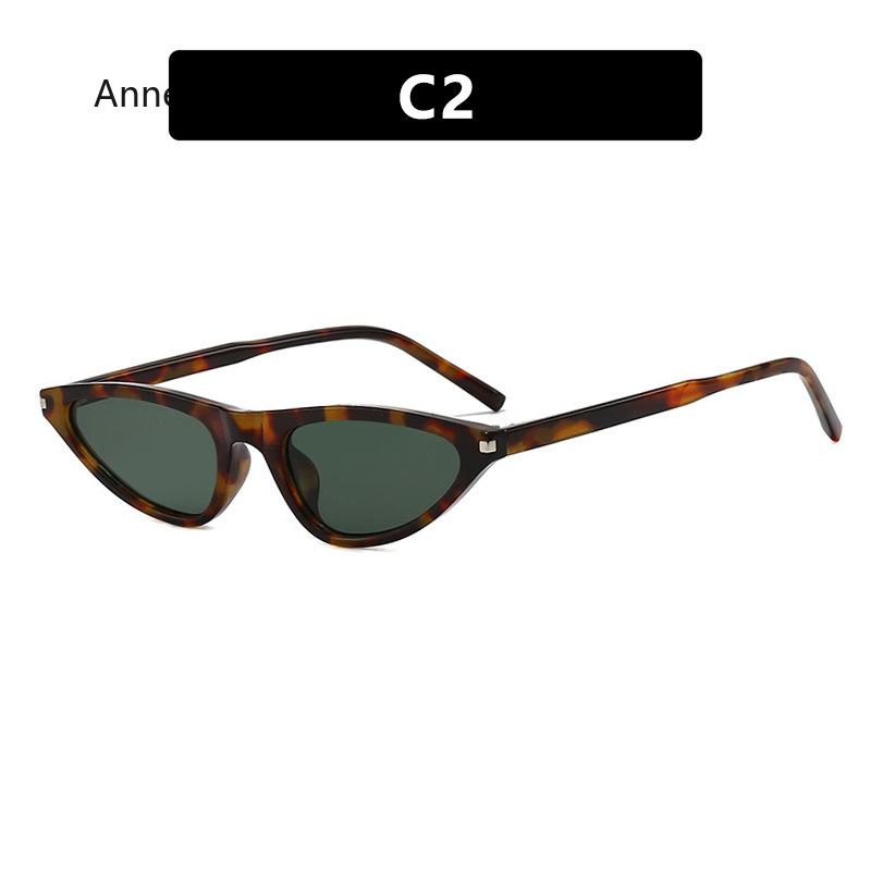 Retro Polygon Small Cat Eye Women Sunglasses Fashion Oval Shades UV400  gafas de sol hombre