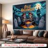 Party Backdrop Halloween Pirate Flat Spooky Skeletons Event Photo Background Party Decor