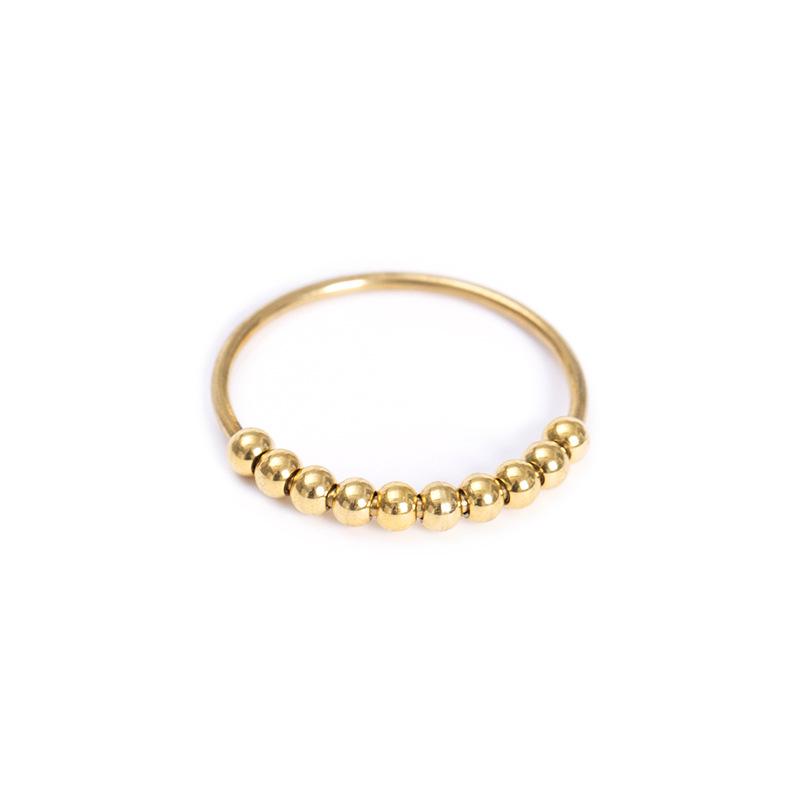 Neuer drehbarer Stressabbau-Angstring mit Perlen