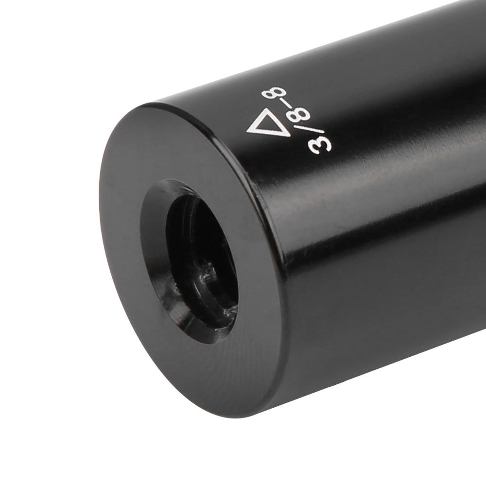 Billiard accessories Aluminium Pool Extension Cue 2OZ Black Billiard Middle Shaft 3/8-8 Teeth Pool Cue Extender Snooker Games