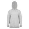 Women Fleece-Lined Adaptive Hoodie Full Arm Chest Access Long Sleeve Pullover Sweatshirt with Pocket for Dialysis Recovery