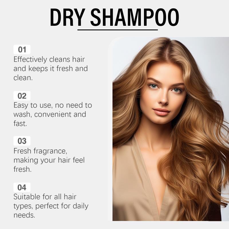 Vanilla Scented Dry Shampoo Spray Oil Absorbing Volumizing Hair Refresh Clean No Water Needed Travel Size 100Ml