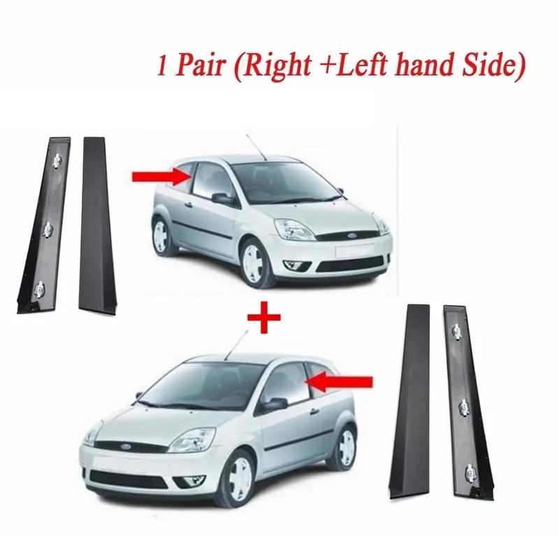 Car Window B Pillar Moulding Trim Cover Guard for Ford Fiesta 3 Door Mk6 2001-2008Left/Right Side1473662 Exterior Accessories