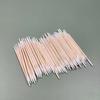 100/300 PCS/Ear Care Clean Wood Handle μυτερή άκρη κεφαλής βαμβακερό ημιμόνιμο τατουάζ βλεφαρίδων φρυδιών νήμα Beauty makeup Remove