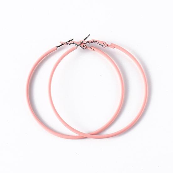 Creative Big Circle Charm Hoop Earrings Candy Color Women Party Jewelry Gifts