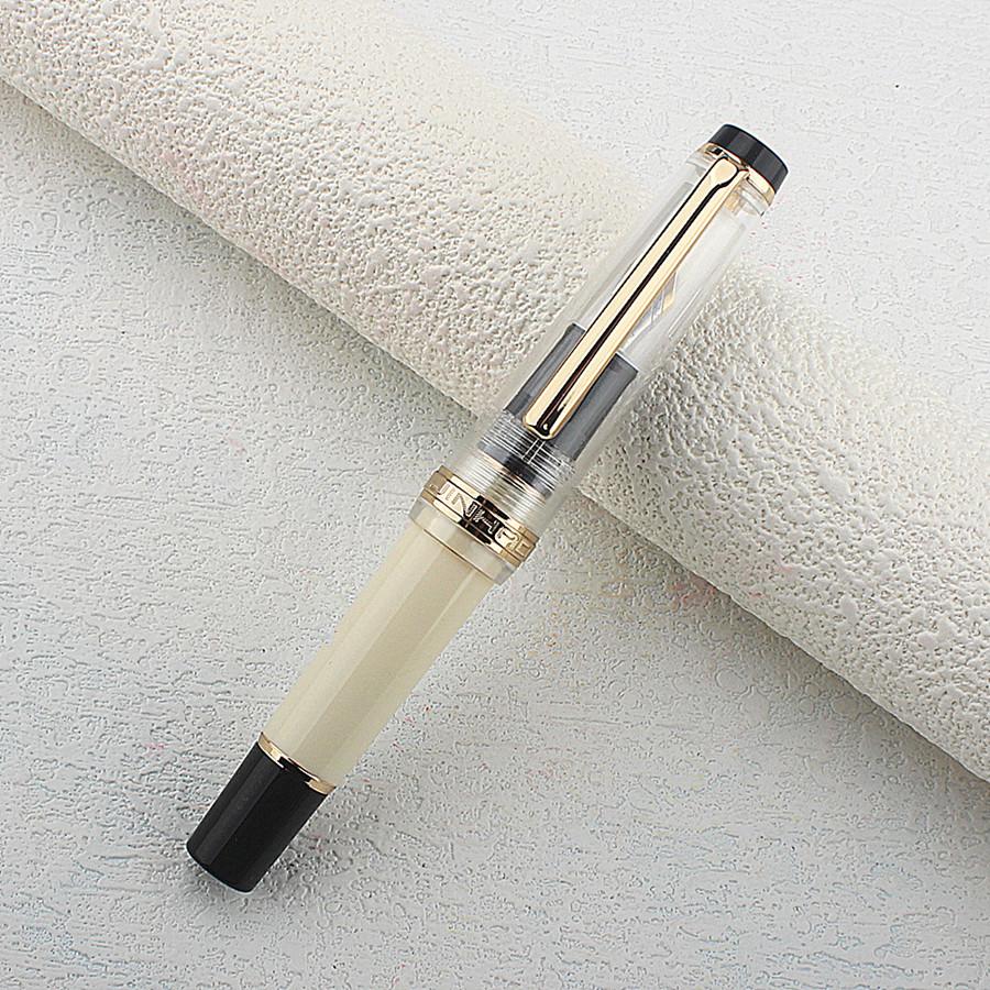jinhao 82 mini Acrylic Smooth writing ink pens Wooden bronze office business signature school supplies students fountain pen
