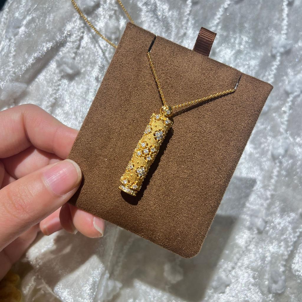 Naszyjnik Różdżka Magiczna Wróżki Czterolistna Koniczyna Punkt Diamentowy Wieloelementowe Połączenie Wisiorek Szczotkowana Retro Antyczna Łańcuszek na obojczyk