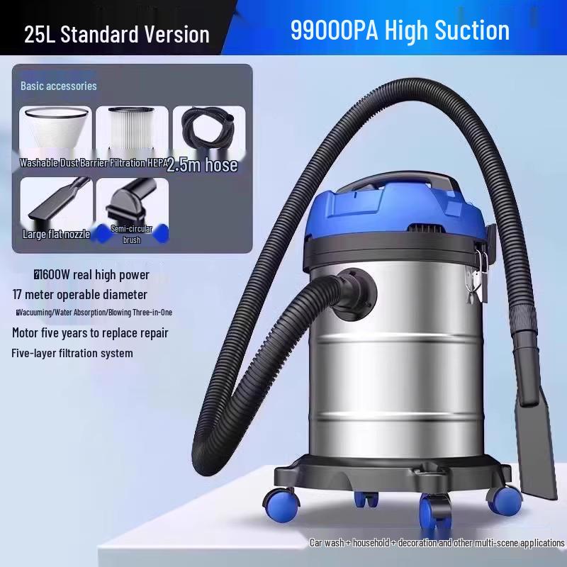 Leistungsstarker Staubsauger mit hoher Saugkraft für Zuhause, Auto und gewerbliche Nutzung