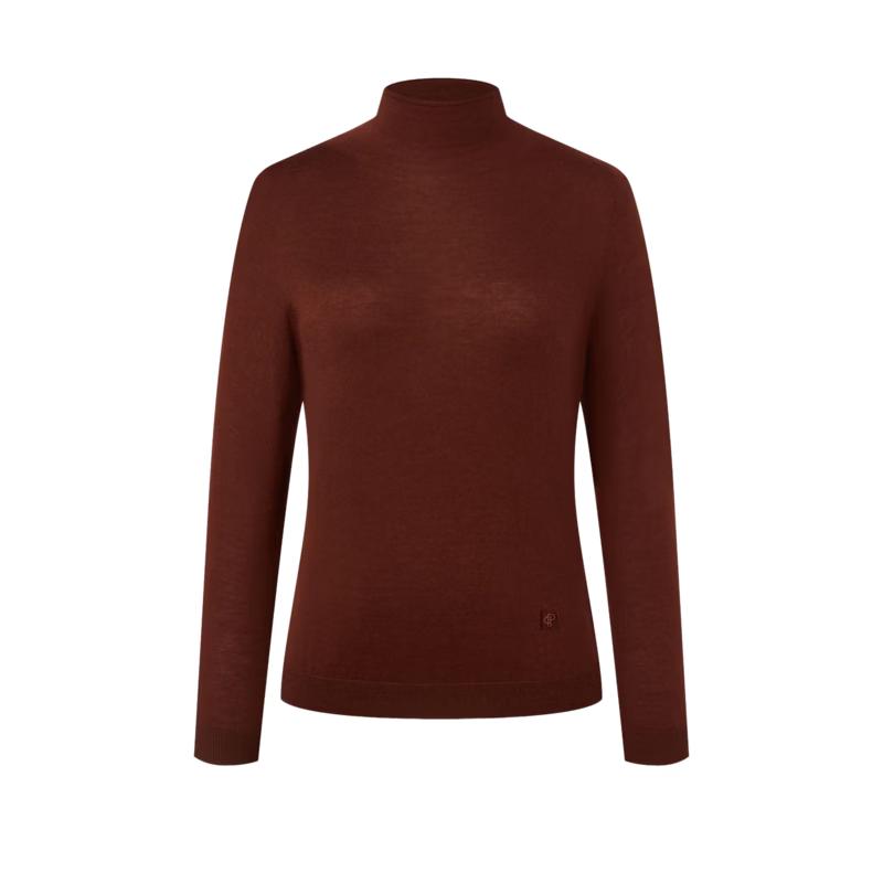 PORTSPORTS Women's Knitted Long-Sleeve High-Neck Pullover