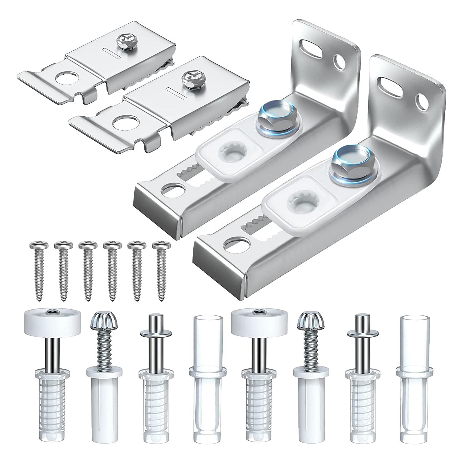

Upgraded Door Hardware Repair set Sliding Closet Doors Replacement Parts Include Top & Bottom Bracket Guides Wheel