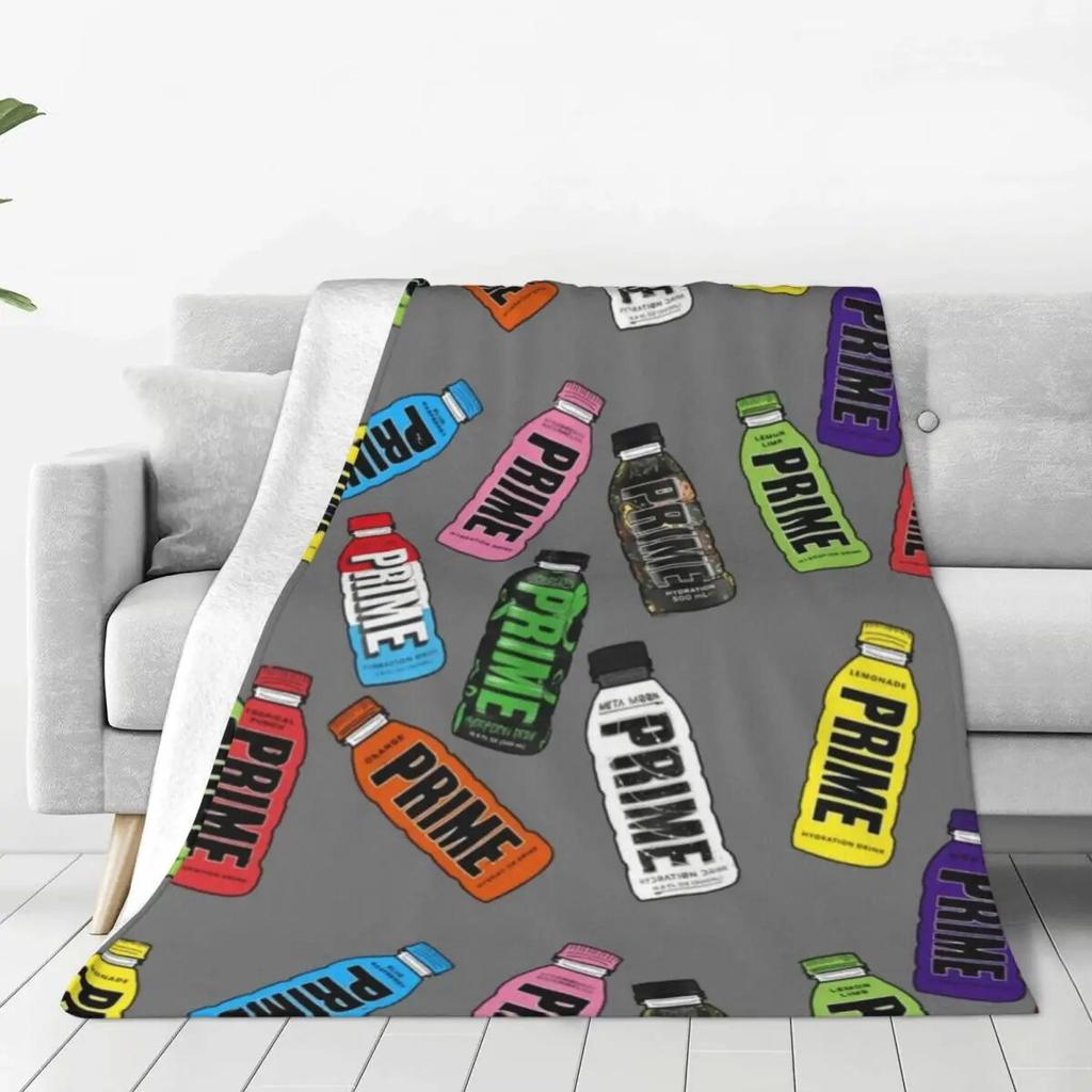 Supermyke tepper Reise P-Prime Sportsdrikk Kasteteppe Hydreringsflaske Flanell Sengeteppe Sofa Sengesofa Trekk