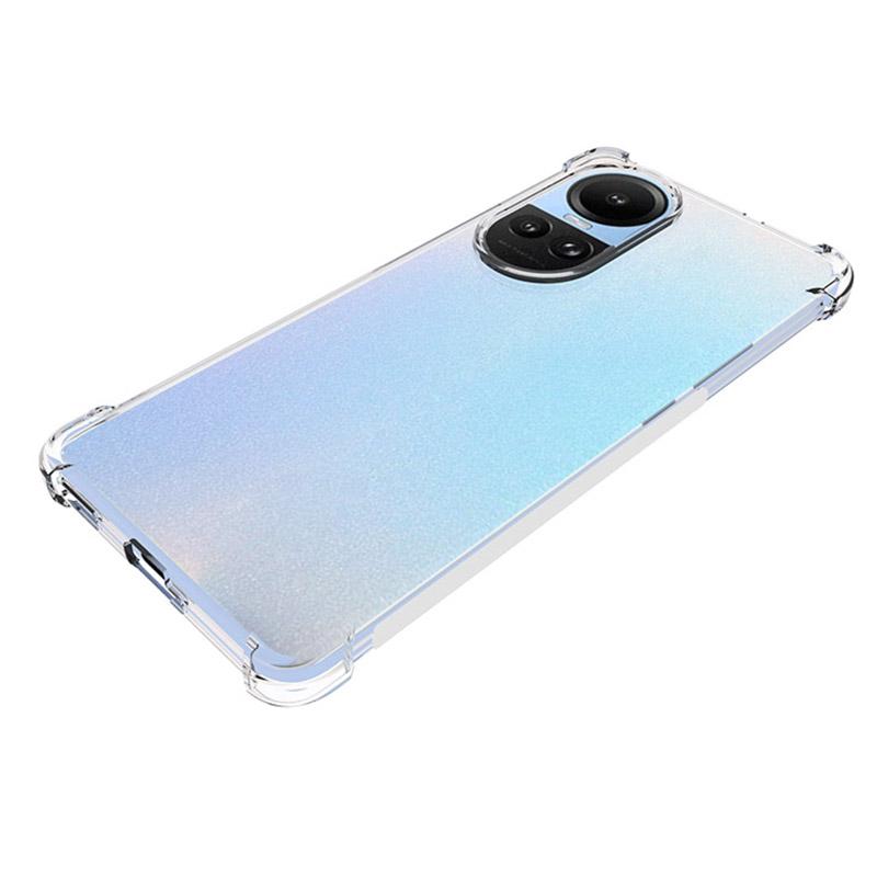 For Oppo Reno10 Pro 5G (Global)/Reno10 5G (Global) Anti-Drop Clear Phone Case Non-Slip TPU Cell Phone Cover