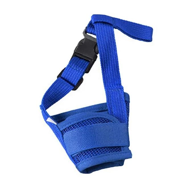 

Регулируемая маска для собак, коры, сетка, рот, морда, уход, анти-стоп, жевание S синий