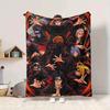 1PC Naruto Characters Blanket Soft Warm All Season Throw for Sofa, Bed, Car, Office Vibrant Colorful Design, Durable & Cozy Gift