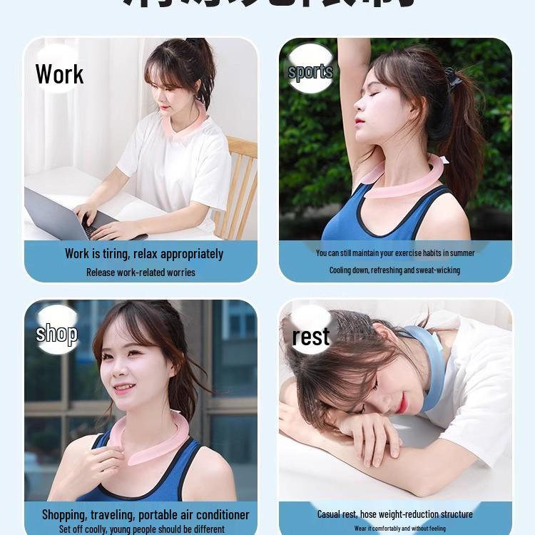 Sommerkühlkette: Eisring zur Hitzelinderung und für Nackenkomfort