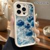 Phone Case: 2D flat design suitable for iPhone 18 17 16 15 14 13 Pro tiered protective case, bubble blueberry, Christmas and Halloween gifts