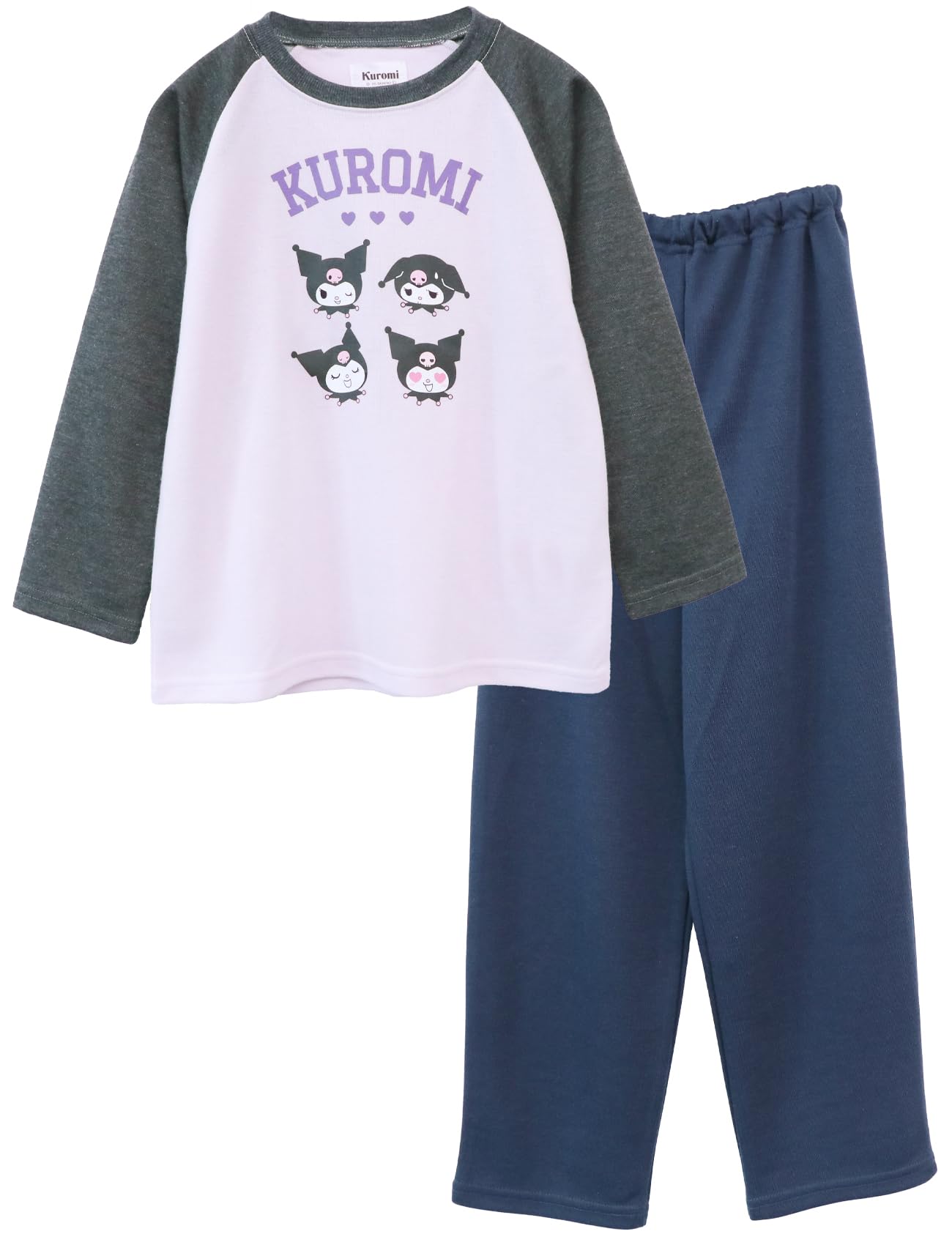 

Kaitak Family Sanrio Characters Kuromi Cinnamoroll Длинный реглан Размеры 150см Фиолетовый & Детская пижама, Рукава, Рукава, Весна/Осень, Слоновая кость, Фиолетовый,