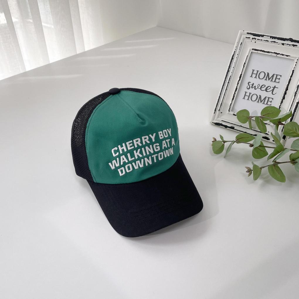 Women's Men's Daily Cherry Boy Mesh Cap Hat