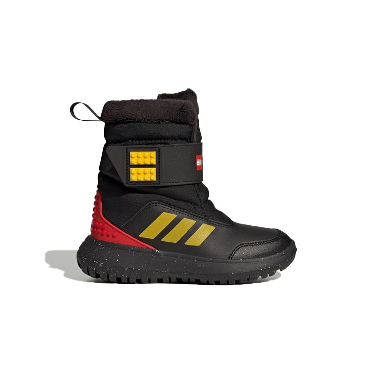 Adidas Lego X  Winterplay Non-Slip Durable Warm Childrens Boots Kids Boots Black Red Yellow GW4420