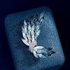 Retro Wing Light Bright Brooch, High-end Women's Light Luxury Crystal Wheat Corsage Temperament, Luxury Pin, Suit and Accessories