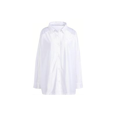 Originals Oversized Satin Sports Shirt Women Tops White IS4591