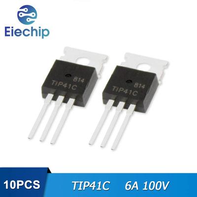 10 Stück TIP41C TIP41 6A 100 V TO-220 Triodentransistor