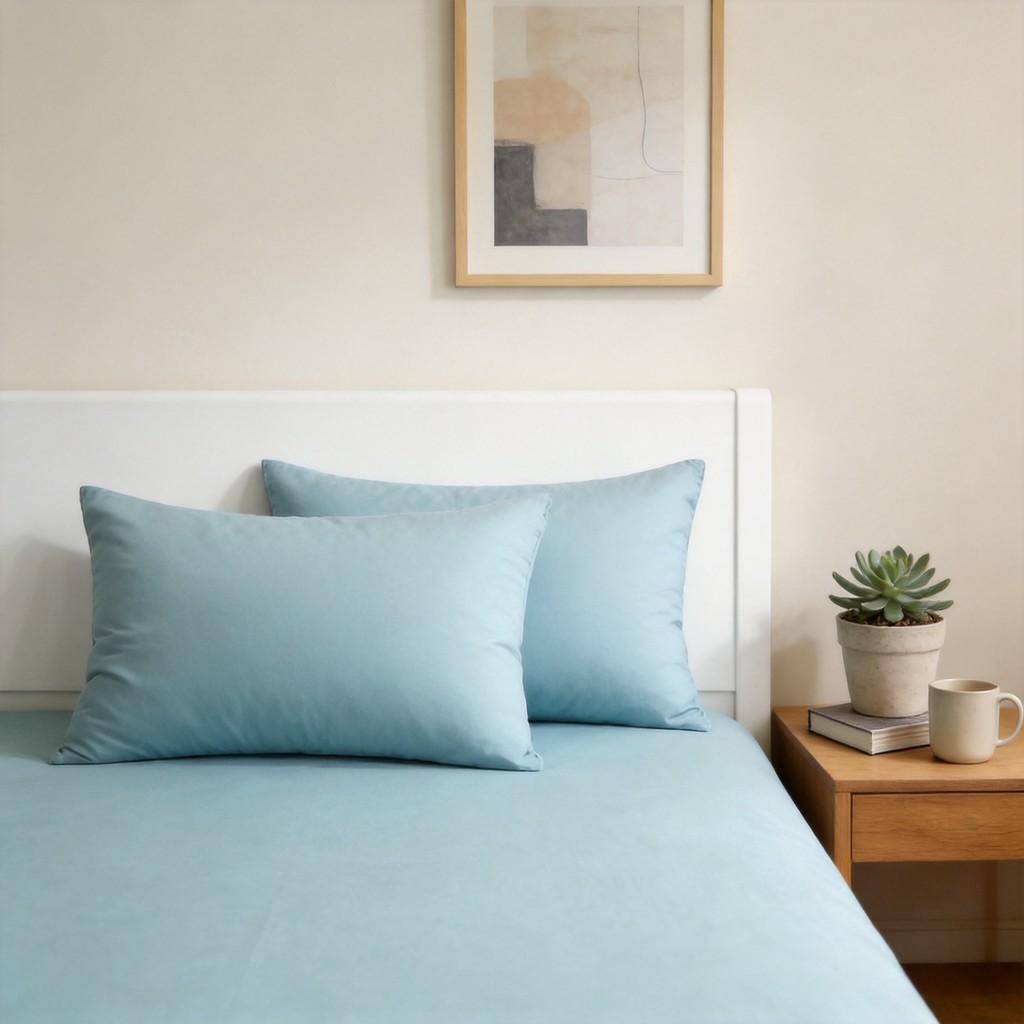 Cotton Pillowcase Set With Washable Cotton Fabric For Home Use