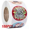 100-500 Pcs Golden Font Merry Christmas Sticker Thank You Sticker Seal Label For Envelope Gift Wrapping Scrapbook 1 Inch