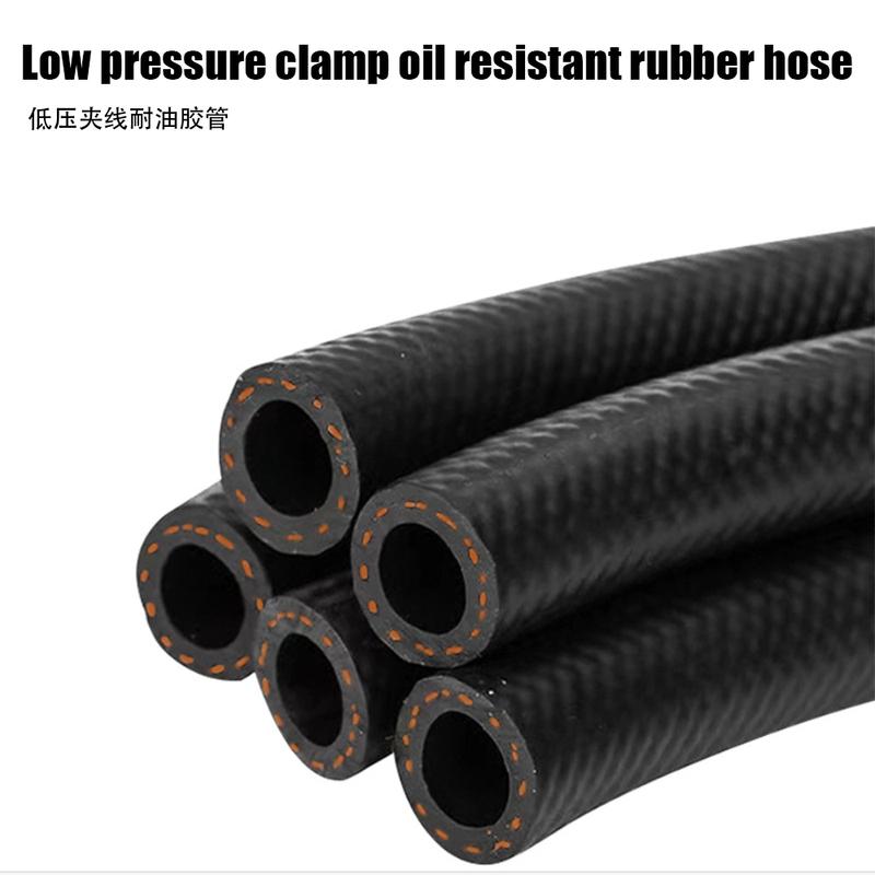 Nitrile rubber hose clamp steel wire rubber heat-resistant oil pipe diesel hose fuel nitrile low-pressure hose 1M heat-resistant