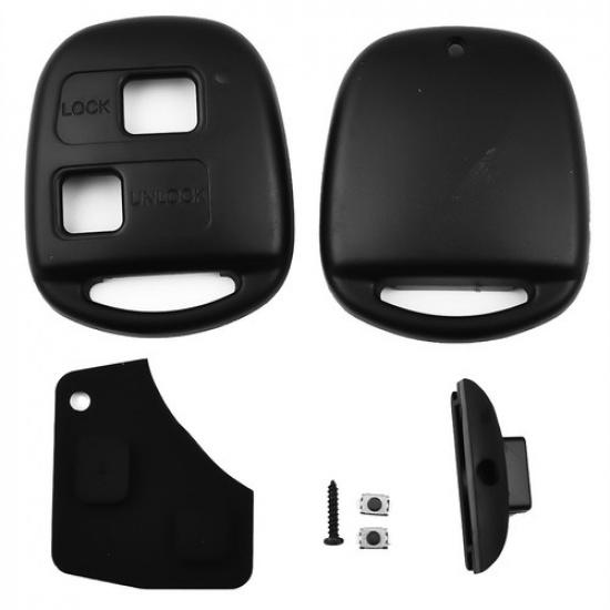 Car Remote Key Button Pad Shell Case Key Button Pad Kit Set For Toyota Yaris